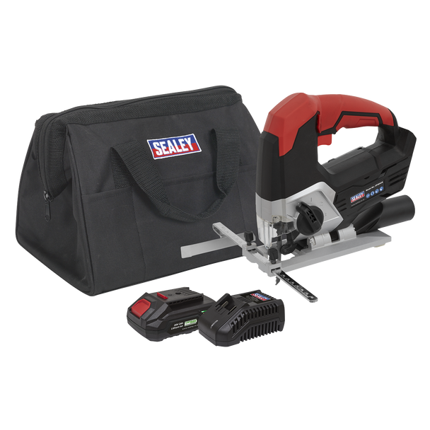 Sealey CP20VJSKIT1 │ SV20 Series Cordless Jigsaw Kit 20V 2Ah