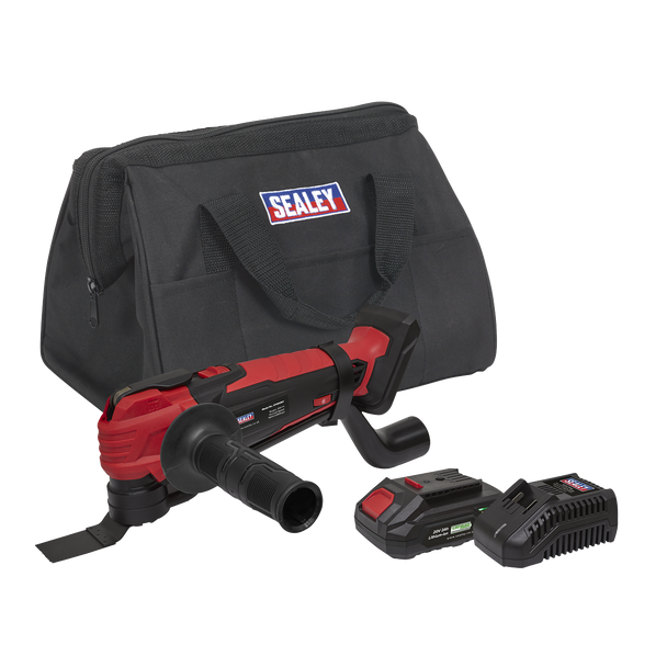 Sealey CP20VMTKIT1 │ SV20 Series Cordless Oscillating Multi-Tool Kit 20V 2Ah