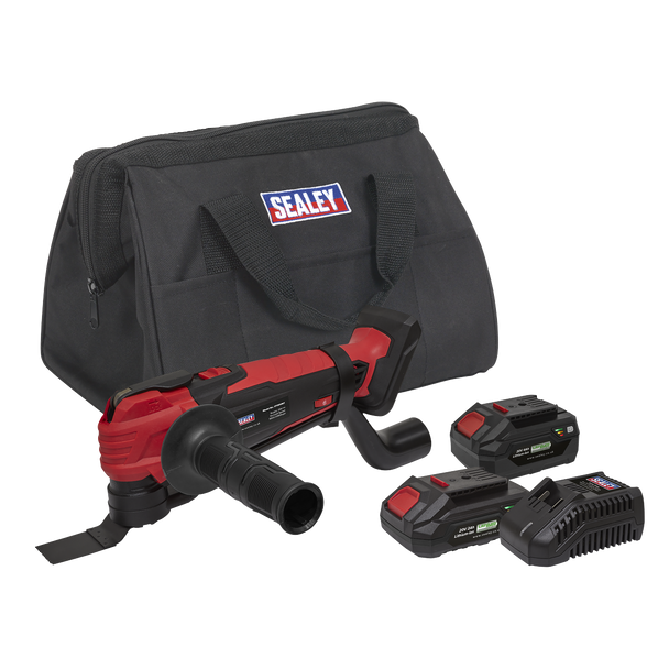 Sealey CP20VMTKIT │ SV20 Series Cordless Oscillating Multi-Tool Kit 20V - 2 Batteries