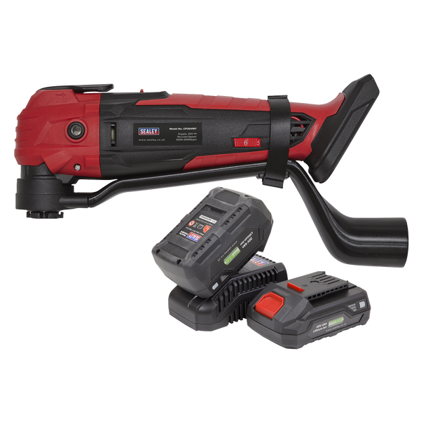 Sealey CP20VMTKIT │ SV20 Series Cordless Oscillating Multi-Tool Kit 20V - 2 Batteries