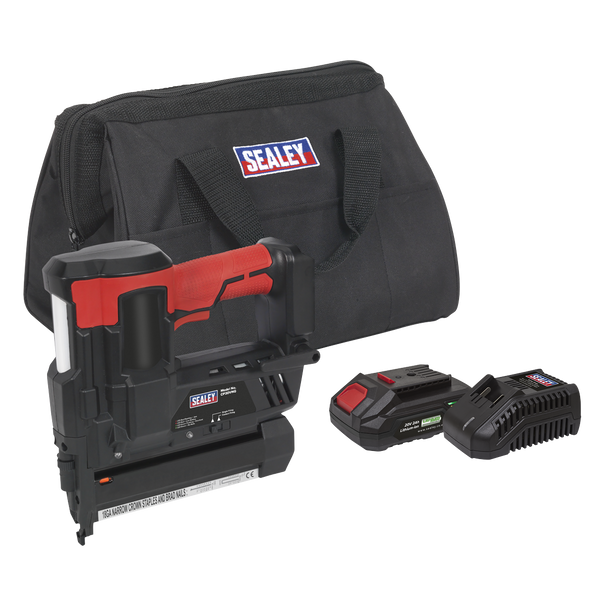 Sealey CP20VNGKIT1 │ SV20 Series Cordless Nail/Staple Gun Kit 18G 20V 2Ah