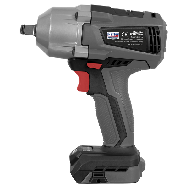 Sealey CP20VPIW │ Premier SV20 Series 1/2"Sq Drive Brushless Cordless Impact Wrench 20V - Body Only