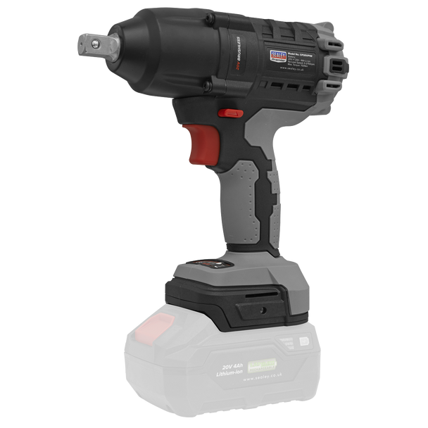 Sealey CP20VPIWKIT1 │ Premier SV20 Series 1/2"Sq Drive Brushless Cordless Impact Wrench Kit 20V 4Ah