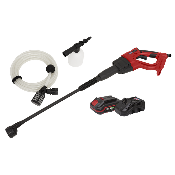 Sealey CP20VPWKIT1 │ SV20 Series 22Bar Cordless Pressure Washer Kit 20V 2Ah