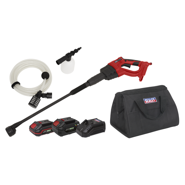 Sealey CP20VPWKIT │ SV20 Series 22Bar Cordless Pressure Washer Kit 20V - 2 Batteries