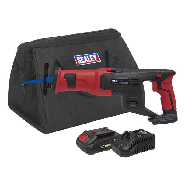 Sealey CP20VRSKIT1 │ SV20 Series Cordless Reciprocating Saw 20V 2Ah