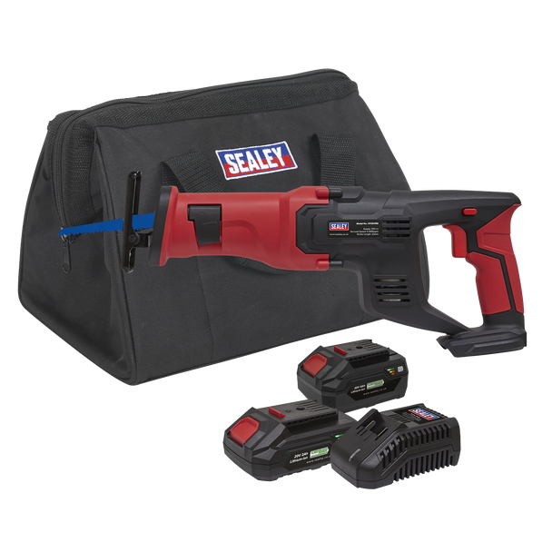 Sealey CP20VRSKIT │ SV20 Series Cordless Reciprocating Saw 20V - 2 Batteries