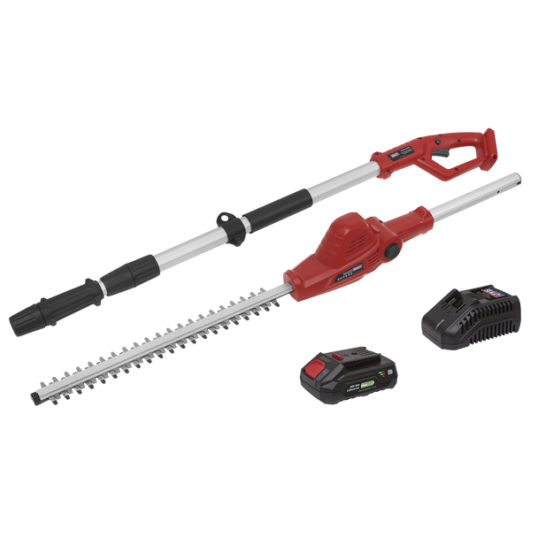 Sealey CP20VTP01 │ SV20 Series Cordless Telescopic Hedge Trimmer Kit 20V 2Ah