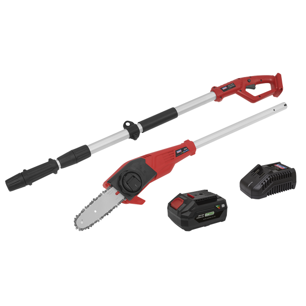 Sealey CP20VTP02 │ SV20 Series 20cm Cordless Telescopic Chainsaw Kit 20V 4Ah