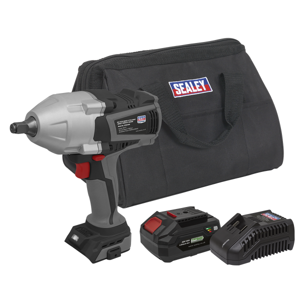 Sealey CP20VXIWKIT │ Premier SV20 Series Cordless Impact Wrench Kit 20V 4Ah