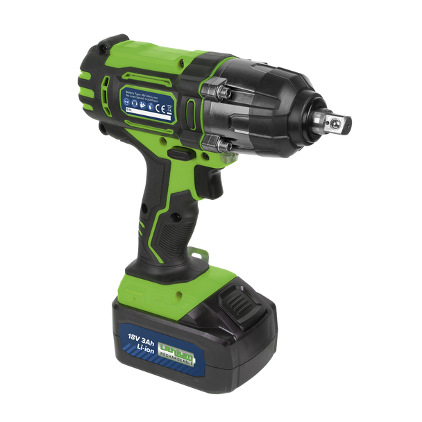 Sealey CP400LIHV │ 1/2"Sq Drive Hi-Vis Cordless Impact Wrench 18V 3Ah