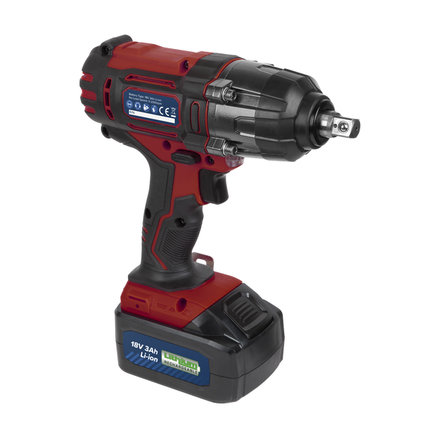 Sealey 2001LERECOMBO | Trolley Jack & Cordless Impact Wrench Combo - Red