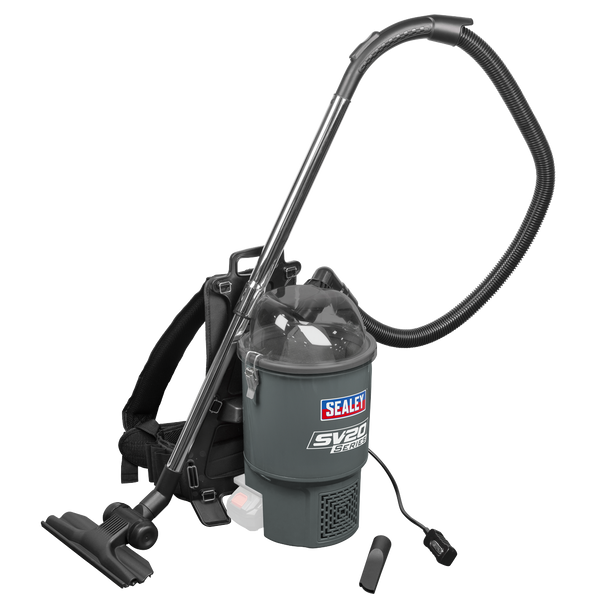 Sealey CP40VBVKIT⏐ Cordless Backpack Vacuum Kit SV20 Series 40V