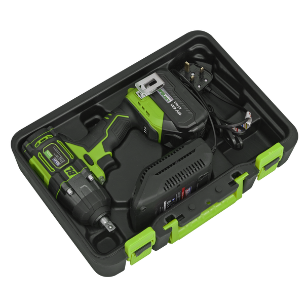 Sealey CP650LIHV │ 1/2"Sq Drive Cordless Brushless Impact Wrench 18V 4Ah