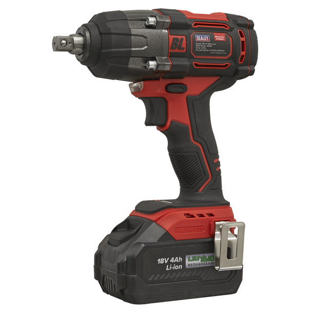 Sealey CP650LI │ 1/2"Sq Drive Cordless Brushless Impact Wrench 18V 4Ah