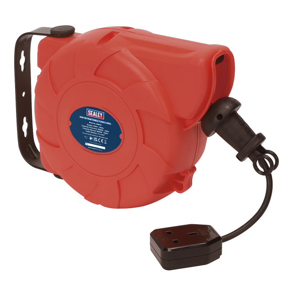 Sealey CRM101 │ 10m Retractable Cable Reel System 1 x 230V