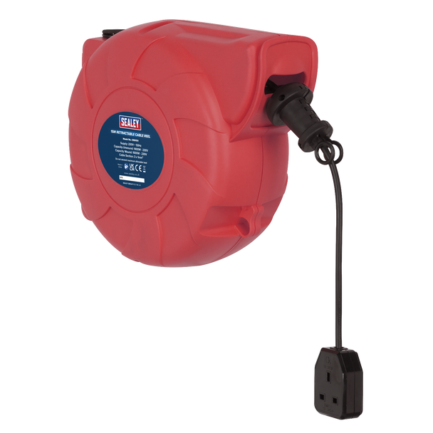 Sealey CRM151 │ 15m Retractable Cable Reel System 1 x 230V