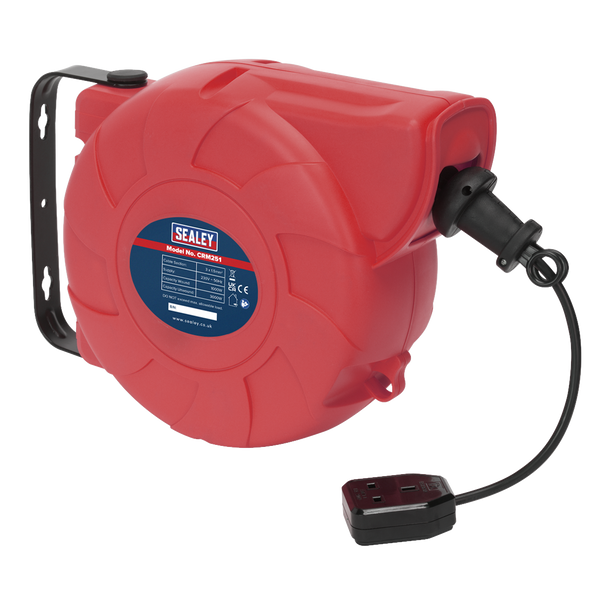 Sealey CRM251 │ 25m Retractable Cable Reel System 1 x 230V