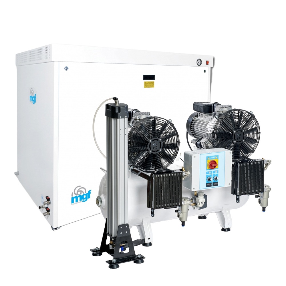 MGF M-PR-CS600-090-T3-AN (400 Volt) ⏐ 15.8 CFM Air Compressor with 90 Litre Receiver and Desiccant Dryer