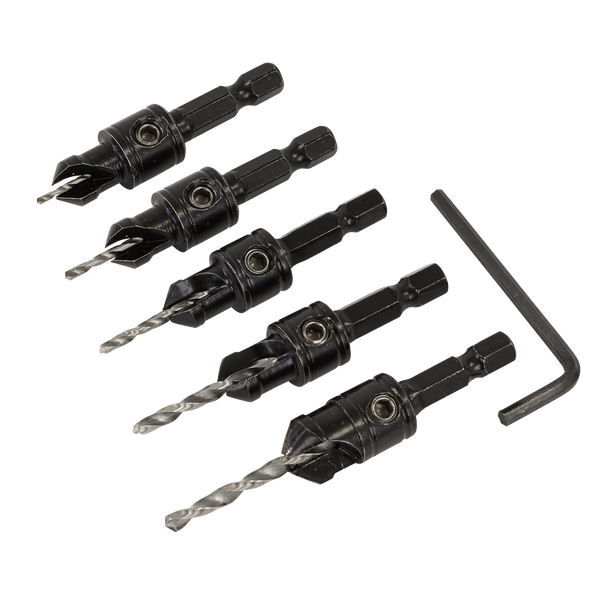 Sealey CSSET5 │ Countersink Drill Bit Set 5pc
