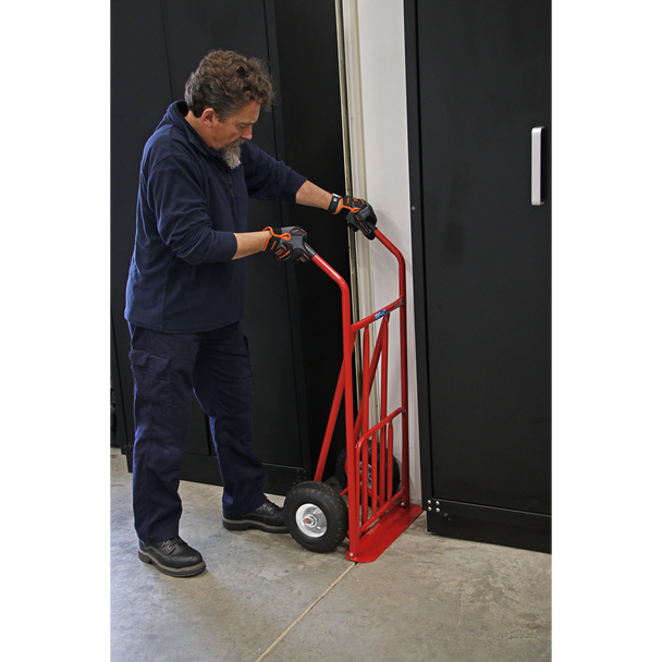Sealey CST800 │ Folding Sack Truck with Pneumatic Tyres 150kg Capacity