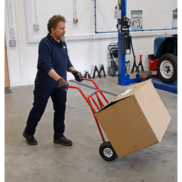 Sealey CST800 │ Folding Sack Truck with Pneumatic Tyres 150kg Capacity