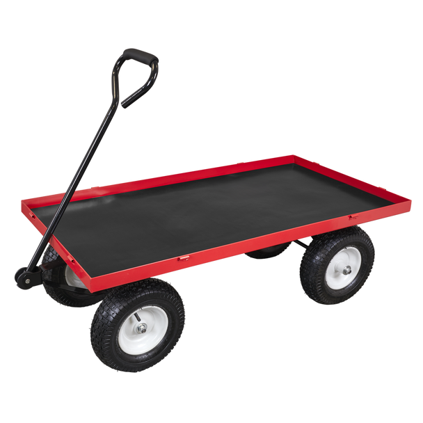 Sealey CST806 │ Platform Truck with Sides Pneumatic Tyres 350kg Capacity