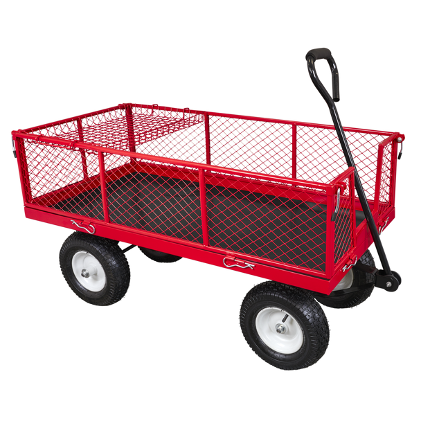 Sealey CST806 │ Platform Truck with Sides Pneumatic Tyres 350kg Capacity