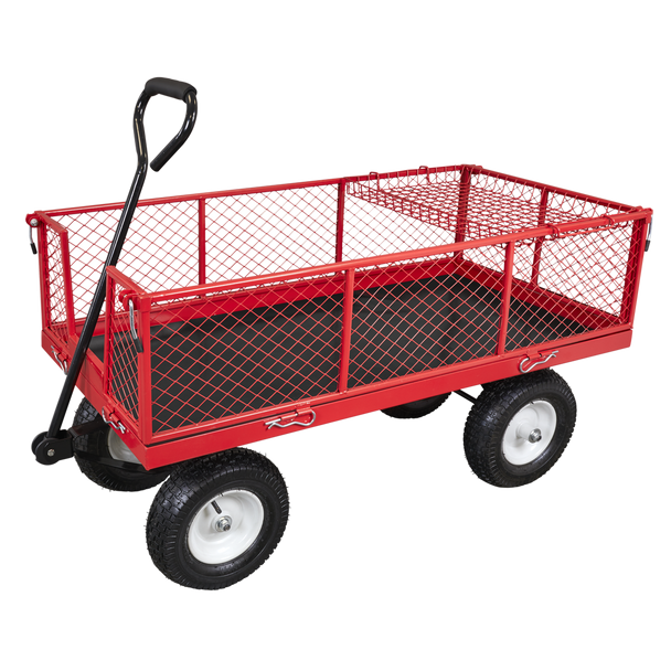 Sealey CST806 │ Platform Truck with Sides Pneumatic Tyres 350kg Capacity