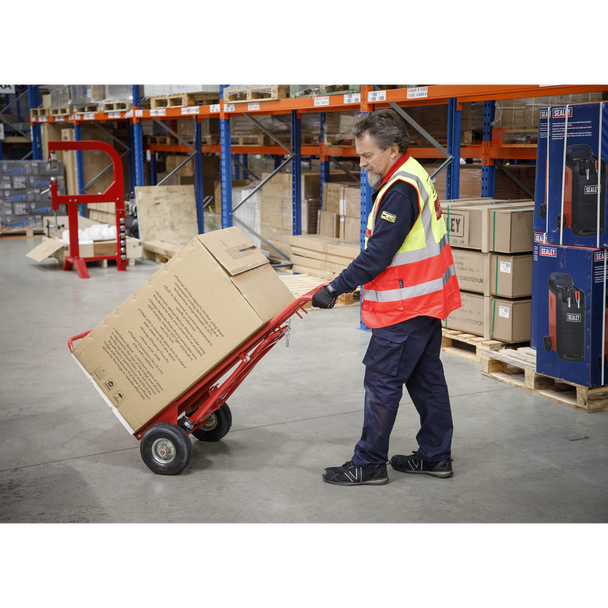 Sealey CST989 │ 3-in-1 Sack Truck with Pneumatic Tyres 250kg Capacity