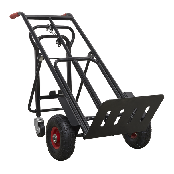 Sealey CST989HD │ Premier Heavy-Duty 3-in-1 Sack Truck with PU Tyres 300kg Capacity