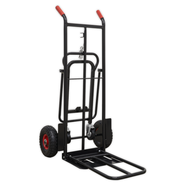 Sealey CST989HD │ Premier Heavy-Duty 3-in-1 Sack Truck with PU Tyres 300kg Capacity