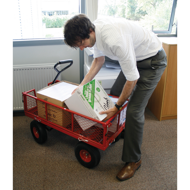 Sealey CST997 │ Platform Truck with Removable Sides & Pneumatic Tyres 200kg Capacity