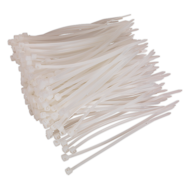 Sealey CT10025P200W │ Cable Tie 100 x 2.5mm, White - Pack of 200