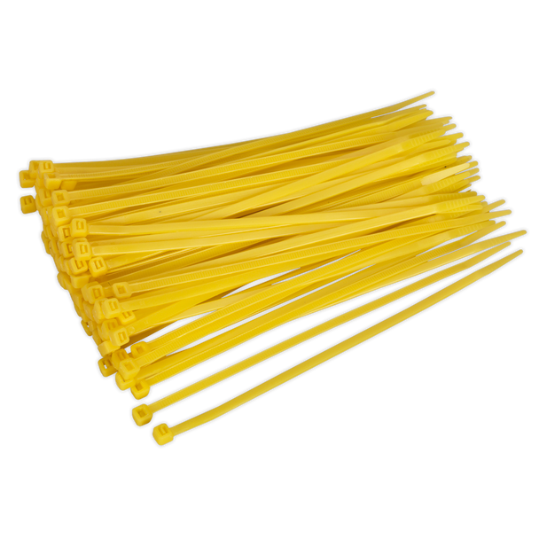 Sealey CT20048P100Y │ Cable Tie 200 x 4.4mm, Yellow - Pack of 100