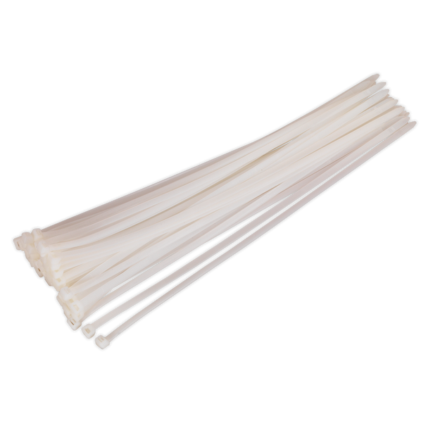 Sealey CT45076P50W │	Cable Tie 450 x 7.6mm, White - Pack of 50