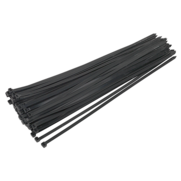 Sealey CT65012P50 │ Cable Tie 650 x 12mm, Black - Pack of 50