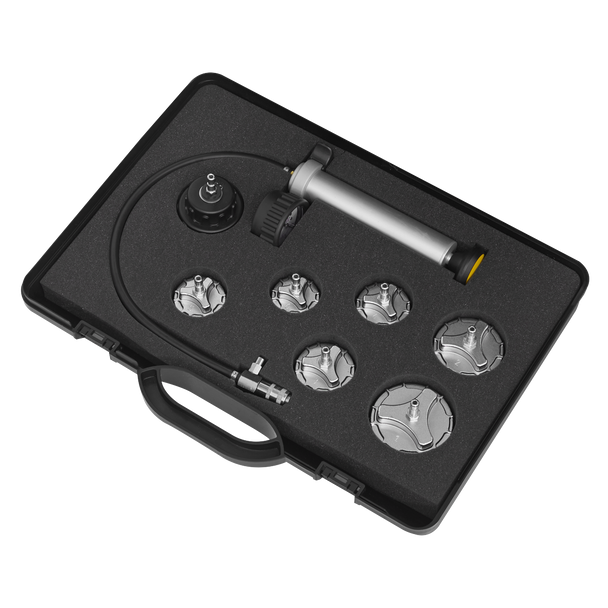 Sealey CV0011 │ Commercial Cooling System Pressure Test Kit 7pc