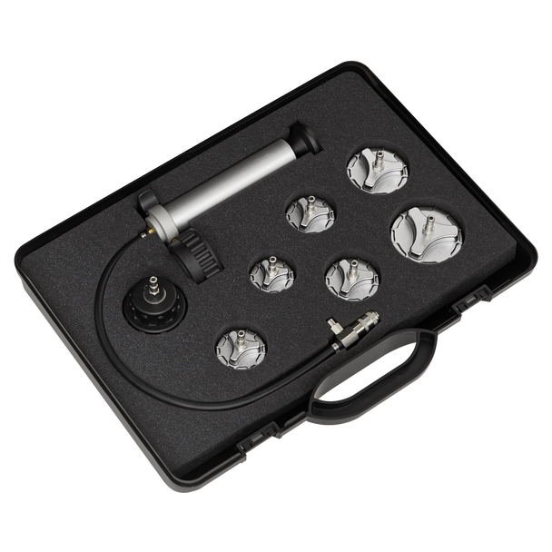 Sealey CV0011 │ Commercial Cooling System Pressure Test Kit 7pc