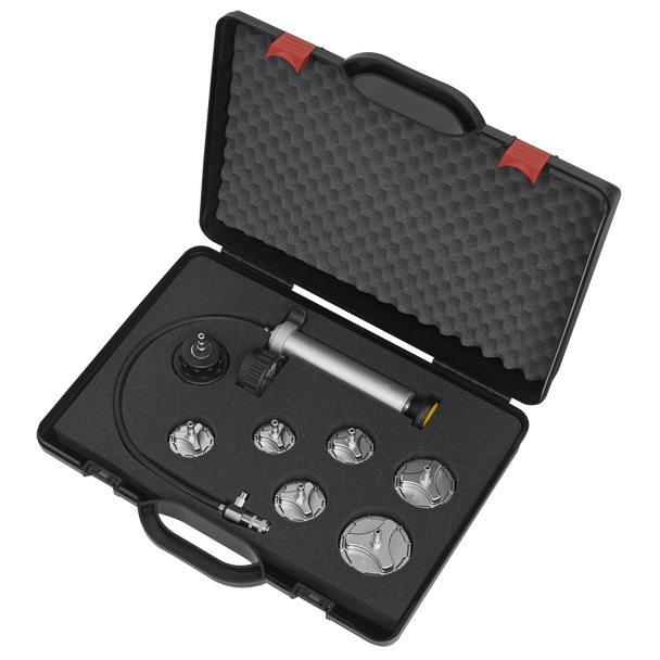 Sealey CV0011 │ Commercial Cooling System Pressure Test Kit 7pc