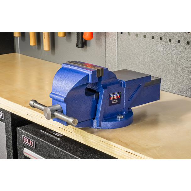 Sealey CV125XT │ Professional Heavy-Duty Fixed Base Vice 125mm