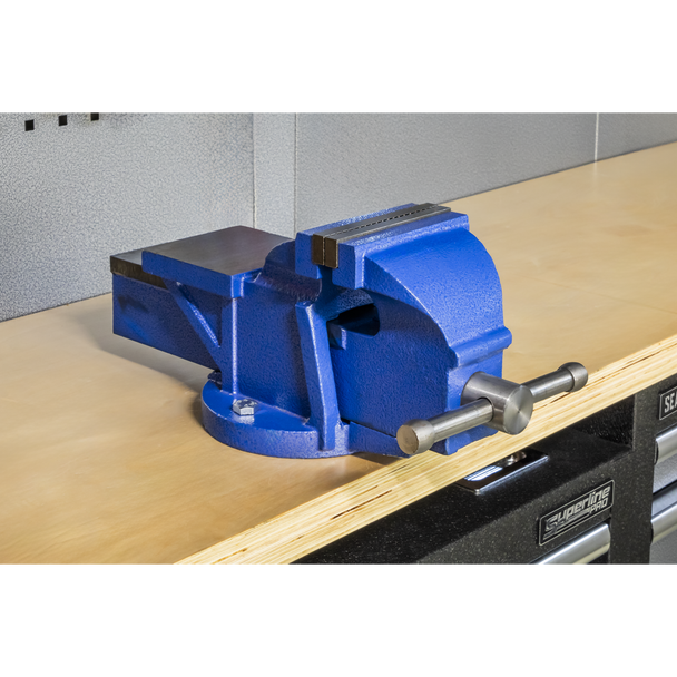 Sealey CV125XT │ Professional Heavy-Duty Fixed Base Vice 125mm