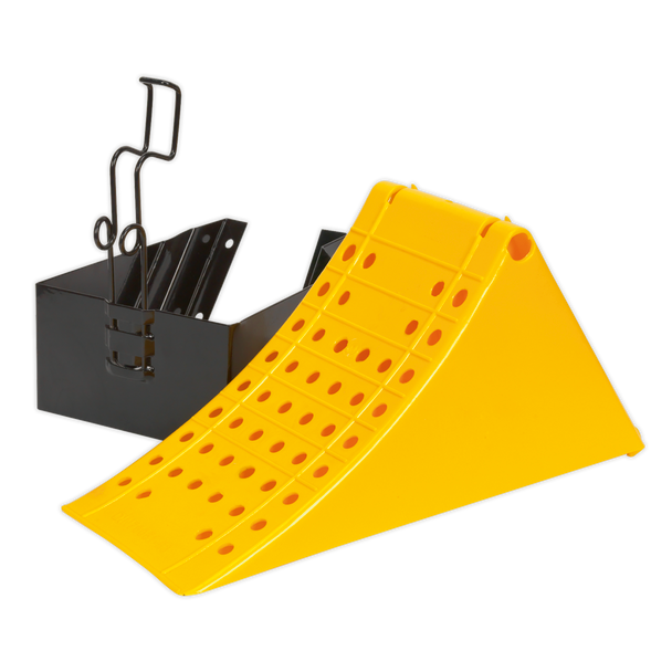 Sealey CV127 │ Commercial Wheel Chock with Bracket