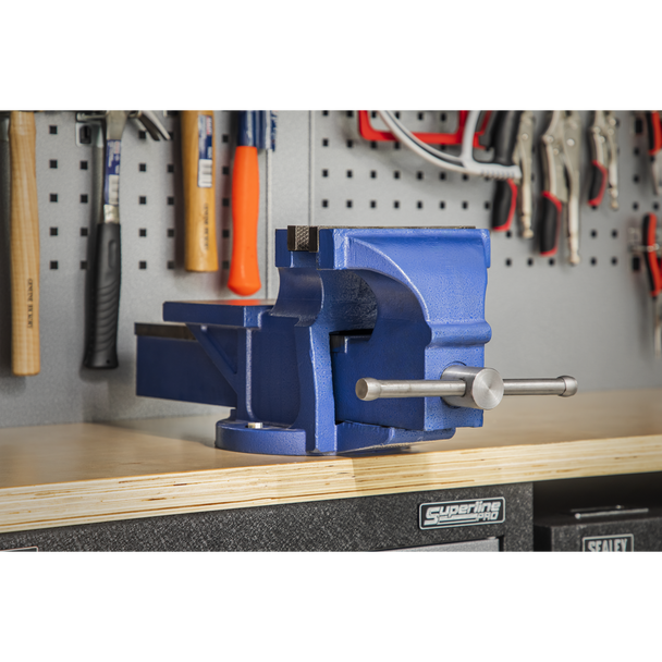 Sealey CV200XT │ Professional Heavy-Duty Fixed Base Vice 200mm