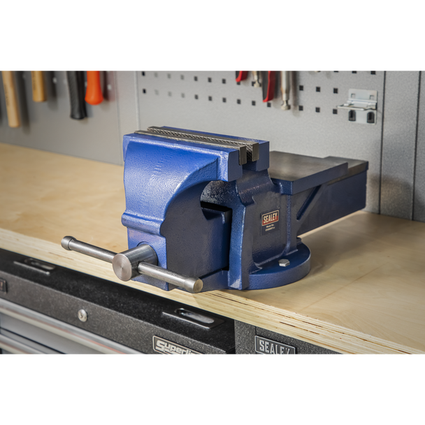 Sealey CV200XT │ Professional Heavy-Duty Fixed Base Vice 200mm