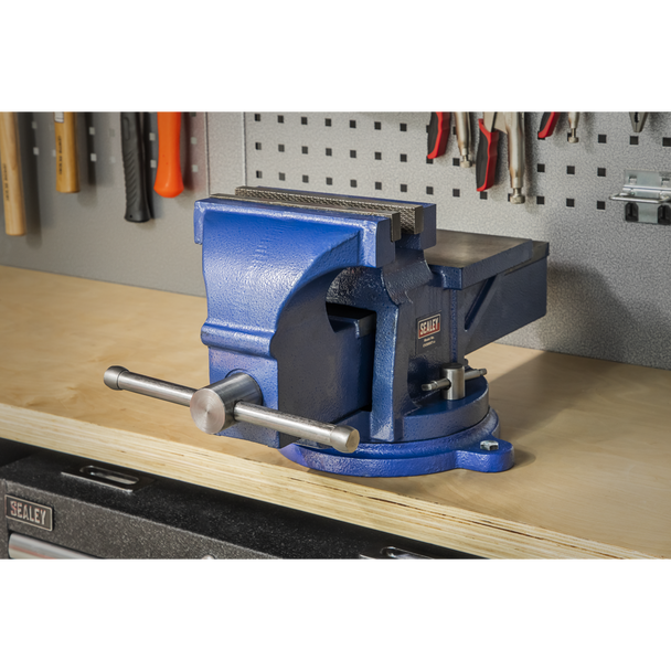 Sealey CV200XT │ Professional Heavy-Duty Fixed Base Vice 200mm