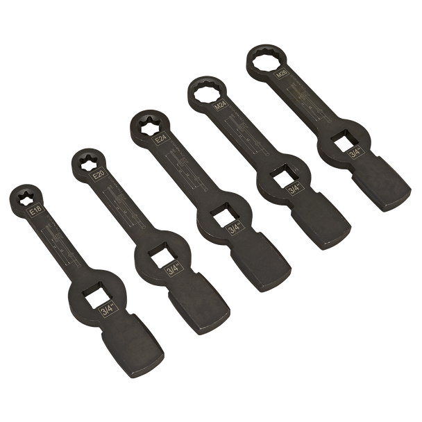 Sealey CV212 │ Brake Caliper Slogging Wrench Set 5pc