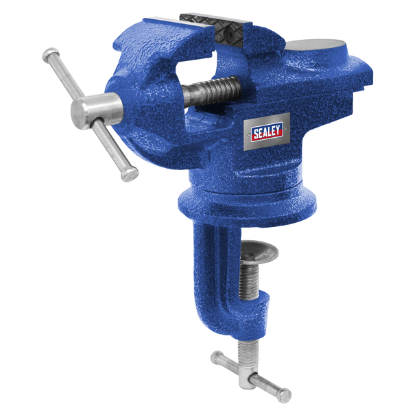 Sealey CV50 │ Portable Bench & Table Vice with 360° Swivel Base 50mm