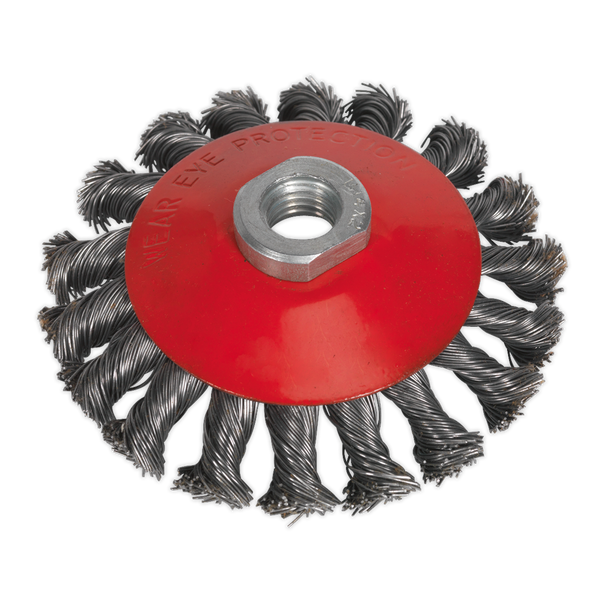 Sealey CWB100 │ 100mm Conical Wire Brush M10 x 1.5mm