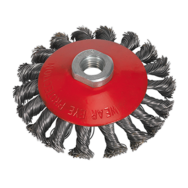 Sealey CWB101 │ 100mm Conical Wire Brush M14 x 2mm